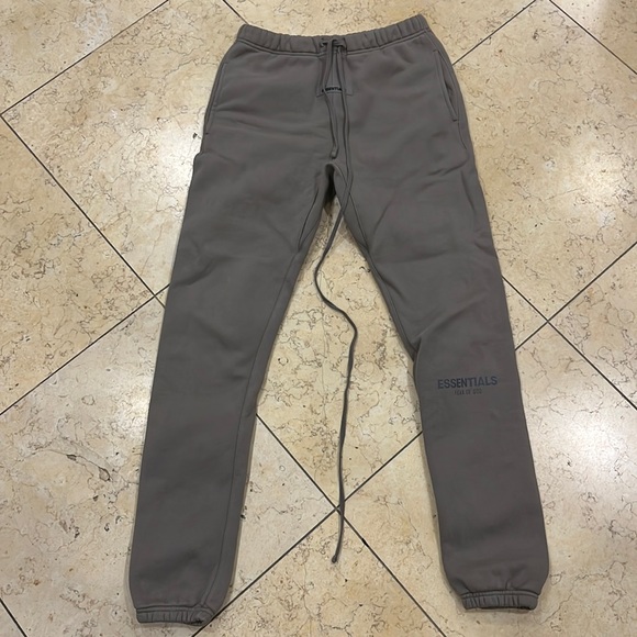 XS Fear of God Essentials Sweatpants Joggers with Reflective Logo - Picture 1 of 7
